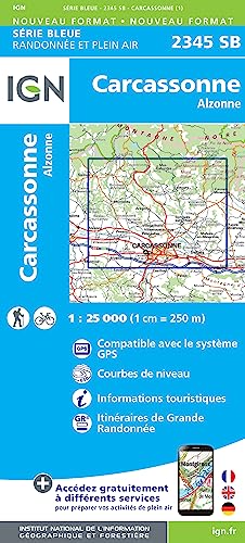 2345SB Carcassonne-Alzonne (Série Bleue, Band 2345) 2345SB Carcassonne-Alzonne (Série Bleue, Band 2345) von IGN Frankreich