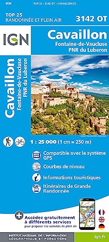 Cavaillon Fontain-de-Vaucluse 1:25 000 (TOP 25)
