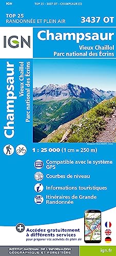 3437OT Champsaur Vieux Chaillol Parc National des Ecrins (TOP 25) von IGN Frankreich