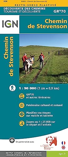 Chemin de Stevenson: 1:100000 (Découverte des chemins, Band 89023) von IGN Frankreich