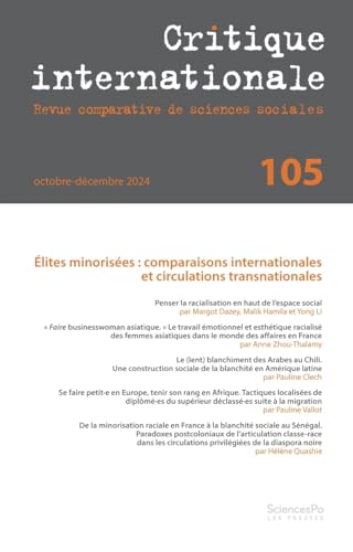 Critique Internationale 105 - Ce que la minorisation raciale Critique Internationale 105 - Ce que la minorisation raciale von SCIENCES PO