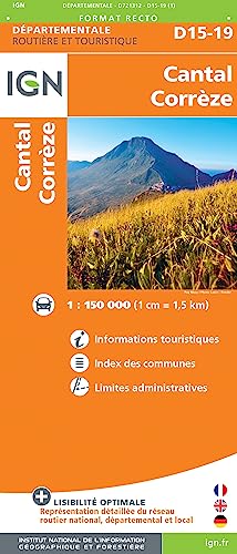 D15-19 Cantal Corrèz (Routier France départementale, Band 721312)