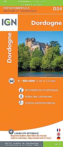 Dordogne (721318) (Routier France départementale, Band 721318) von Institut Geographique National