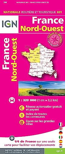 France Nord-Ouest 1:320 000 (Routier Nationale, Band 801)