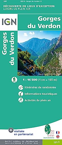 Gorges du Verdon 1 : 16 500 (Découverte des lieux d'exception, Band 82018)