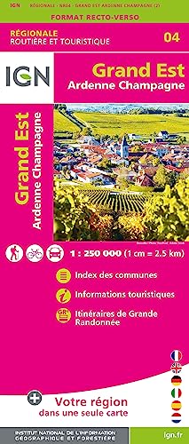 Grand Est (Ardennes-Champagne) Recto/verso 1:25 000