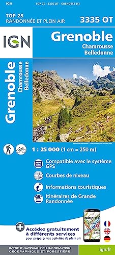 Grenoble 1:25 000 (TOP 25) von IGN-Frankreich