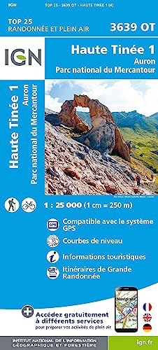 3639OT Haute Tinée 1.Auron.PN du Mercantour (TOP 25) von IGN Frankreich