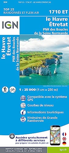 Havre Étretat PNR Boucle Seine Norman 1:25 000 (TOP 25) von IGN Frankreich