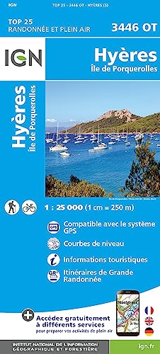 Hyeres Ile de Porquerolles 1:25 000 (TOP 25) von IGN Frankreich