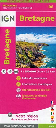 IGN Karte, Régionale Routière et Touristique Bretagne IGN Karte, Régionale Routière et Touristique Bretagne