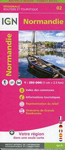IGN Karte, Régionale Routière et Touristique Normandie: Straßenkarte IGN Karte, Régionale Routière et Touristique Normandie: Straßenkarte