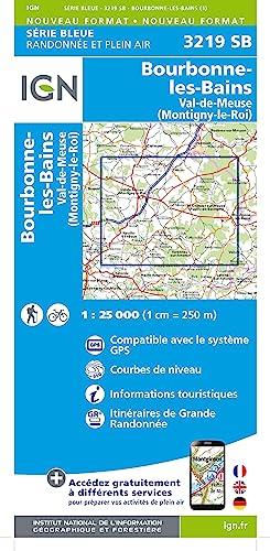 IGN Karte, Serie Bleue Bourbonne les Bains (Série Bleue, Band 3219)
