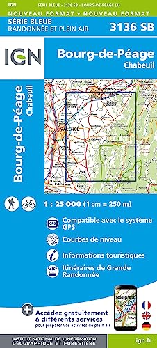 IGN Karte, Serie Bleue Bourg de Péage (Série Bleue, Band 3136)