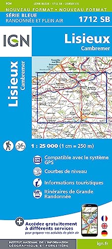 IGN Karte, Serie Bleue Lisieux Cambremer (Série Bleue, Band 1712)