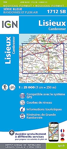 IGN Karte, Serie Bleue Lisieux Cambremer (Série Bleue, Band 1712) IGN Karte, Serie Bleue Lisieux Cambremer (Série Bleue, Band 1712) von IGN Frankreich