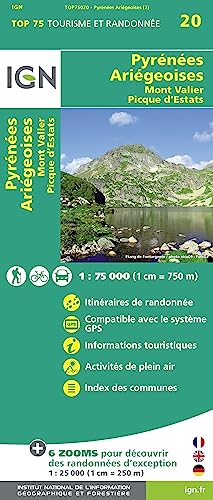 Pyrénées Ariégeoises - Mont Valier Pique d'Estats (TOP 75, Band 75020) Pyrénées Ariégeoises - Mont Valier Pique d'Estats (TOP 75, Band 75020)
