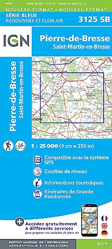 IGN Topographische Karte Pierre St. Martin (Série Bleue, Band 3125)