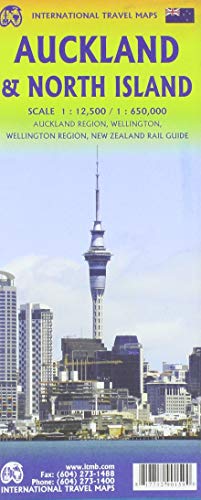 ITM CityMap Auckland North Island: doppelseitig, Plan Wellington von International Travel Maps