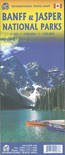 International Travel Map Banff / 1 : 240 000 & Japser National Park 1:250 000: Touristik Map