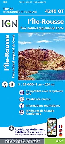 4249OT L' Île Rousse Parc National de Corse (TOP 25) von IGN Frankreich