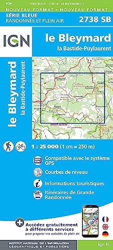 2738SB le Bleymard.la Bastide-Puylaurent (Série Bleue, Band 2738)