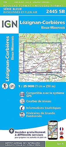 2445SB Lézignan-Corbières-Peyriac-Minervois (Série Bleue, Band 2445) 2445SB Lézignan-Corbières-Peyriac-Minervois (Série Bleue, Band 2445)