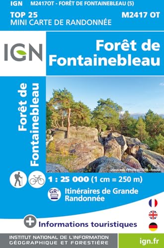 Forêt de Fontainebleau Mini (2417OT) (TOP 25) von Institut Geographique National