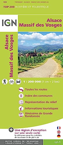 Massif des Vosges Plaine d'Alsace (TOP 200, Band 200201)
