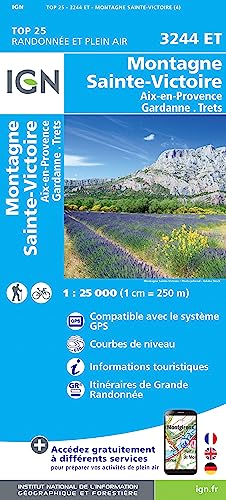 3244ET Montagne Ste.Victoire. Aix-en-Provence (TOP 25) 3244ET Montagne Ste.Victoire. Aix-en-Provence (TOP 25) von IGN Frankreich