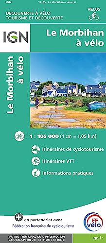 Morbihan by bike: 1/105 000 (Découverte des chemins)