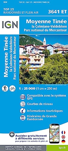 3641ET Moyenne Tinée.la Colmiane-Valdeblore.PN du Mercantour (TOP 25) von IGN Frankreich