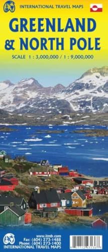 Greenland: Touristische Karte Grönland 1:3000000