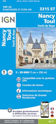 Nancy / Toul / Forêt de Haye (3315ET) (TOP 25) von Institut Geographique National