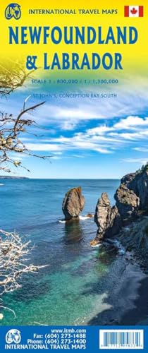 Newfoundland & Labrador: Topographische Karte doppelseitig Newfoundland 800T., Stpl.St.John's 50T.,Stpl.Conception Bay South 30T. Labrador 1,385 1:800000 Newfoundland & Labrador: Topographische Karte doppelseitig Newfoundland 800T., Stpl.St.John's 50T.,Stpl.Conception Bay South 30T. Labrador 1,385 1:800000
