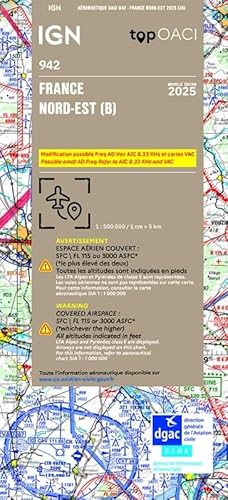 OACI France 2025 North-East (942) von IGN