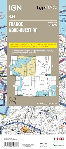 OACI France 2025 North-West (941) von IGN