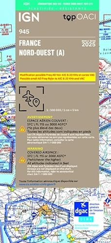 OACI France 2025 North-West plast. (945) von IGN