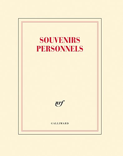 Papeterie Gallimard Cahier "Souvenirs Personnels" 18x23,5cm 56 von GALLIMARD