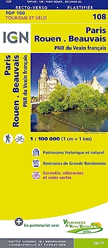 SK 108 Paris Rouen Beauvais: . (TOP 100, Band 108) von IGN Institut Geographique National