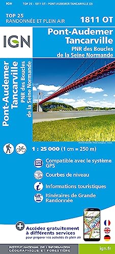 1811OT Pont-Audemer PNRdes Bouclès de la Seine Normande (TOP 25) von IGN Institut Geographique National