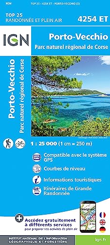 4254ET Porto Vecchio Parc National de Corse (TOP 25) von IGN Frankreich