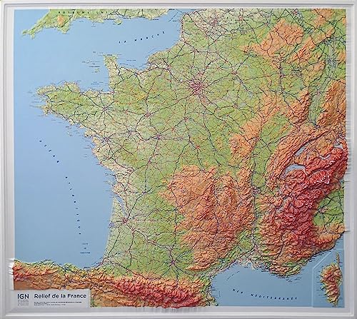 Relief de la France von IGN Institut Geographique National