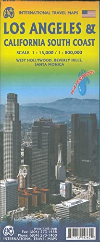 Stadtplan Los Angeles 1:15 000 / California South Coast 1 : 800 000: Santa Monica Venice Beach 1 : 15 000 / West Hollywood 1 : 15 000 / Beverly Hills 1 : 15 000 / Los Angeles Region 1 : 350 000 von International Travel Maps