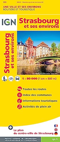 Strasbourg et ses environ: IGN plan de ville (Découverte des villes, Band 88412) von IGN Frankreich