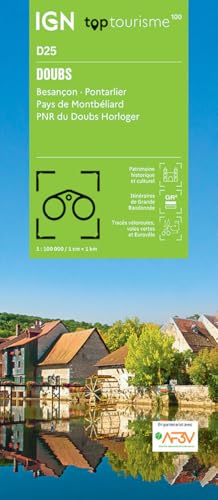 25 Doubs Besançon: 1:100000 (TOP 100) 25 Doubs Besançon: 1:100000 (TOP 100) von IGN Frankreich