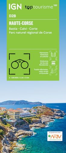 2B Haute Corse: 1:100000 (TOP 100) 2B Haute Corse: 1:100000 (TOP 100) von IGN Frankreich