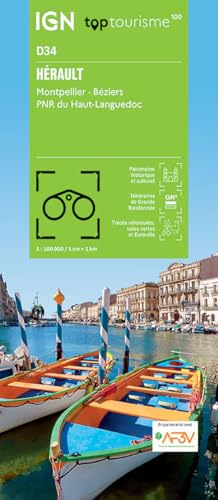 Hérault - Montpellier Béziers PNR Haut-Languedoc (D34) (TOP 100) von Institut Geographique National