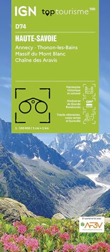 74 Haute- Savoie: 1:100000 (TOP 100) 74 Haute- Savoie: 1:100000 (TOP 100) von IGN Frankreich