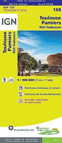 Toulouse Pamiers 1:100 000: IGN Cartes Top 100 - Straßenkarte